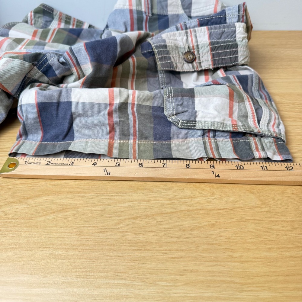 Y2K Old Navy Madras Preppy Plaid Cargo Shorts Mens 38‎ Gorpcore Summer Casual - Picture 8 of 15